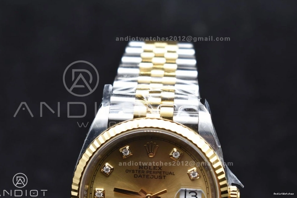 Diamonds VR 558 Dial Bracelet SS Best 1:1 YG on Edition 904L Clean Jubilee 126233 Steel YG DateJust 36 Versatile 1227